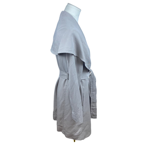 Club Monaco Women's Beige Lyocell Belted Draped Coat Size S/P