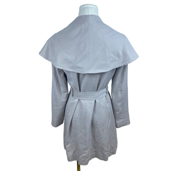 Club Monaco Women's Beige Lyocell Belted Draped Coat Size S/P