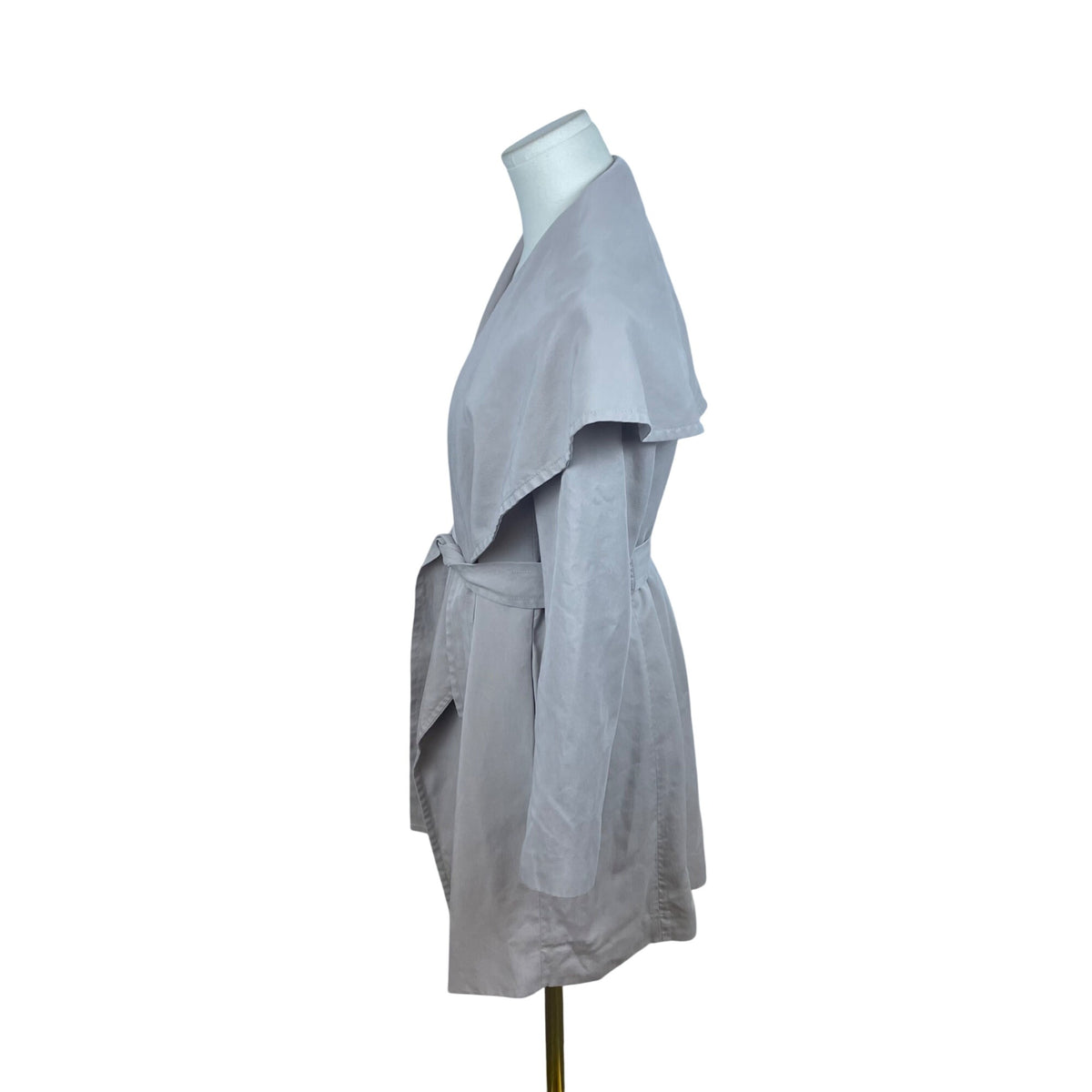 Club Monaco Women's Beige Lyocell Belted Draped Coat Size S/P