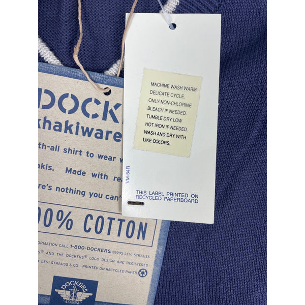 Dockers Khakiware Men's Dark Blue V Collar Vest Sz M - NWT