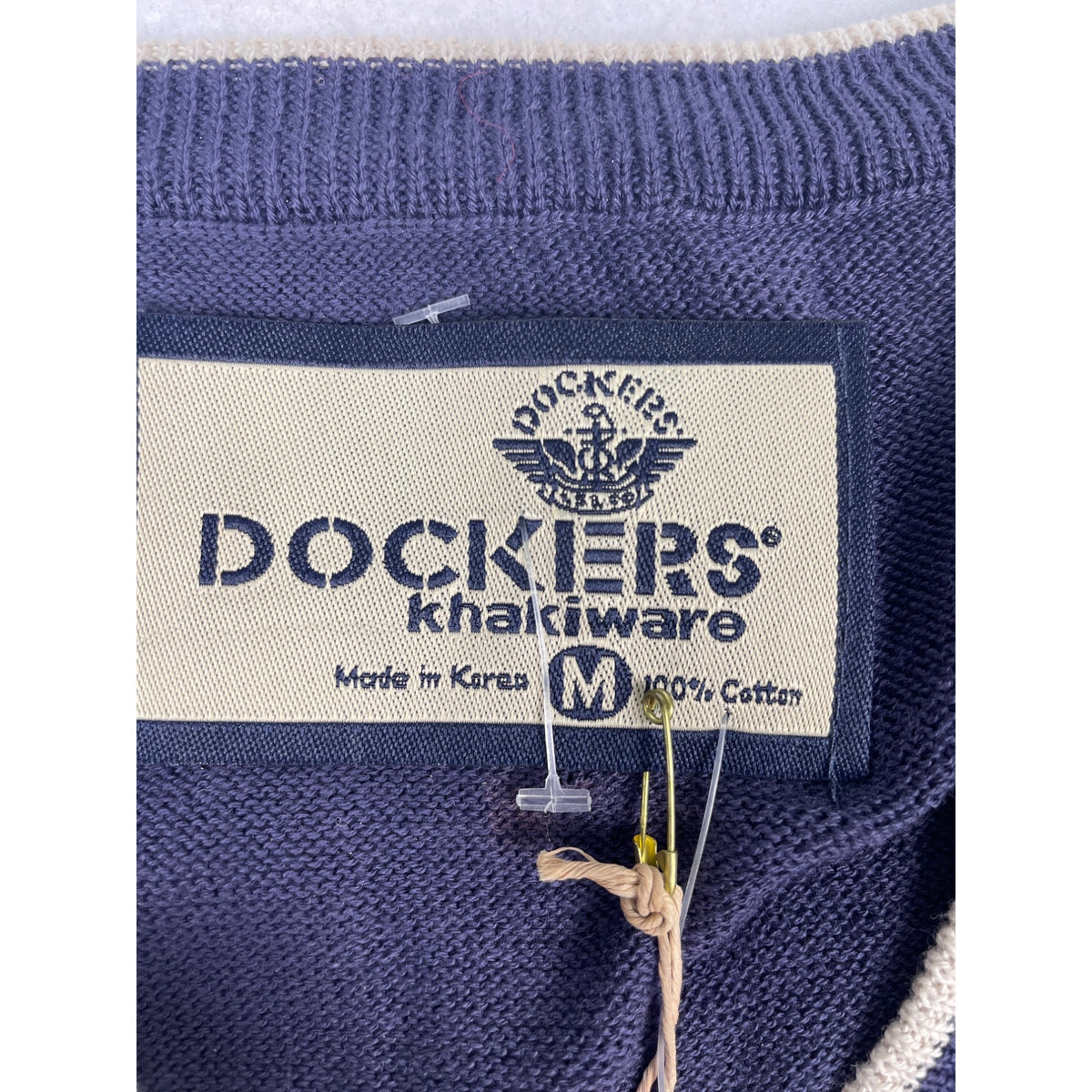 Dockers Khakiware Men's Dark Blue V Collar Vest Sz M - NWT