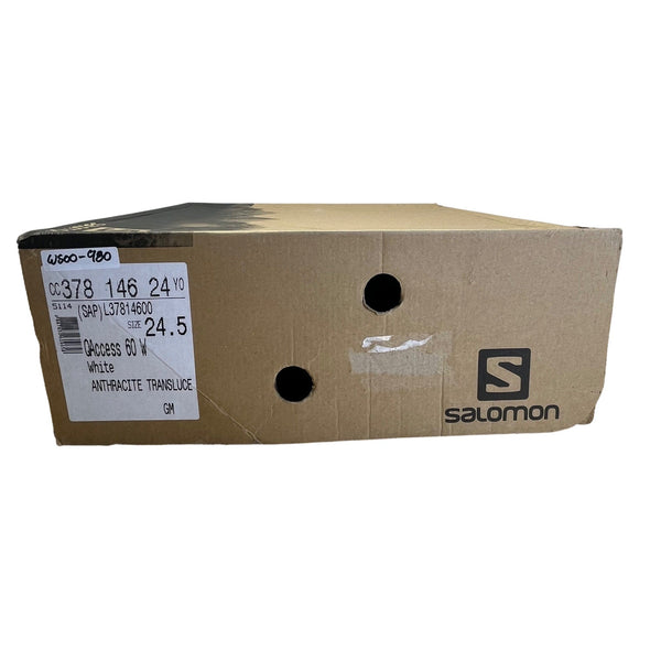 Salomon Women’s White Anthracite Translucent Quest Access 60W Ski Boots Sz 24.5