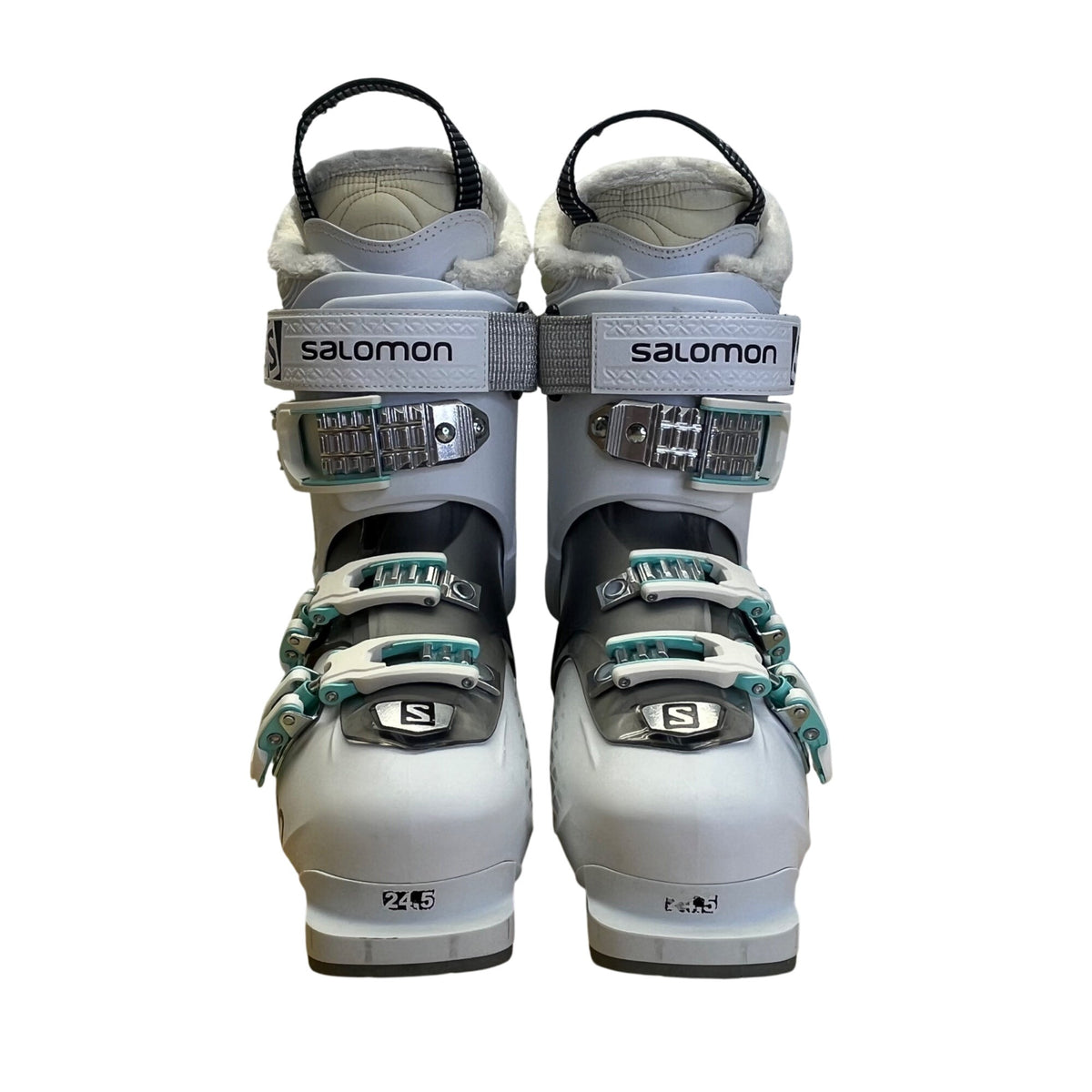 Salomon Women’s White Anthracite Translucent Quest Access 60W Ski Boots Sz 24.5