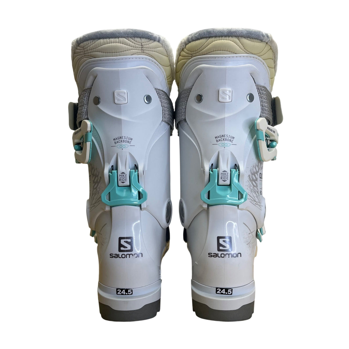 Salomon Women’s White Anthracite Translucent Quest Access 60W Ski Boots Sz 24.5