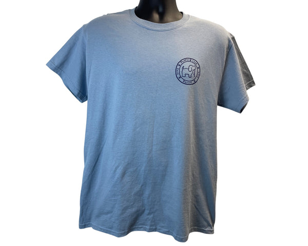 Puppie Love Dog Graphic T-Shirt Blue Men Gildan Ultra Size M - New