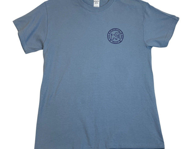 Puppie Love Dog Graphic T-Shirt Blue Men Gildan Ultra Size M - New