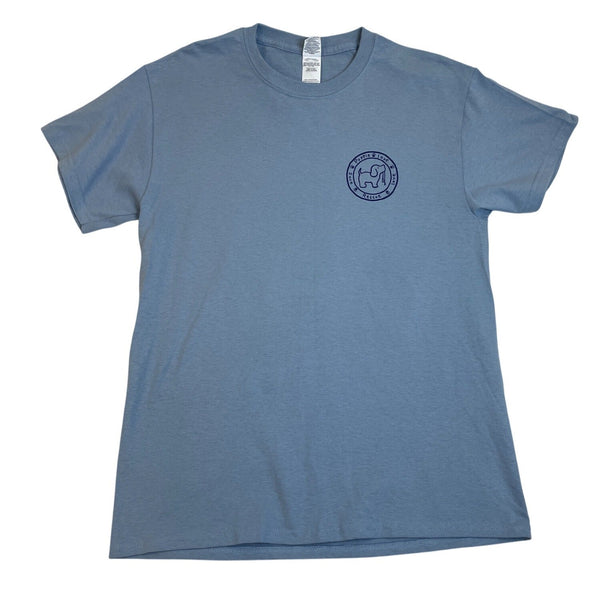Puppie Love Dog Graphic T-Shirt Blue Men Gildan Ultra Size M - New
