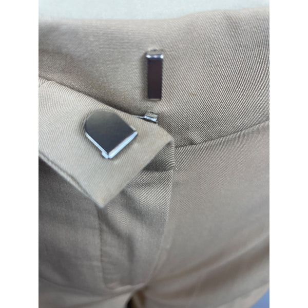 Ann Taylor Beige Brown High Waist Wide Leg Pleated Dress Pants Sz 0 - New