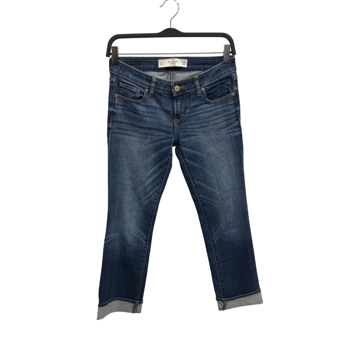 Abercrombie & Fitch Womens Blue Denim Skinny Jeans Size 26W 31L