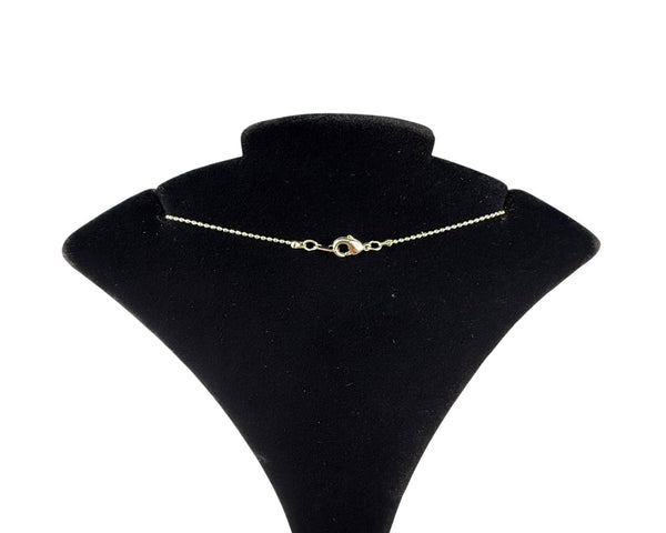 925 Sterling Silver Cross Pendant With Diamond Accent Chain Necklace 16” Lobster Clasp