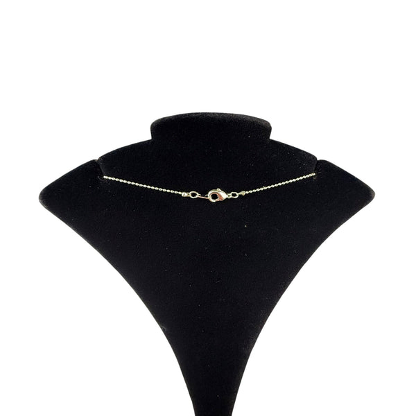 925 Sterling Silver Cross Pendant With Diamond Accent Chain Necklace 16” Lobster Clasp