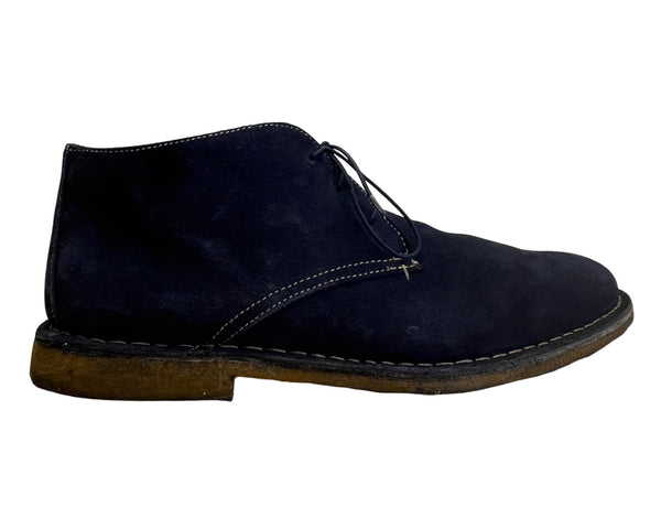 Johnston & Murphy Men’s Navy Blue Leather Bollinger Chukka Boots Size 13M