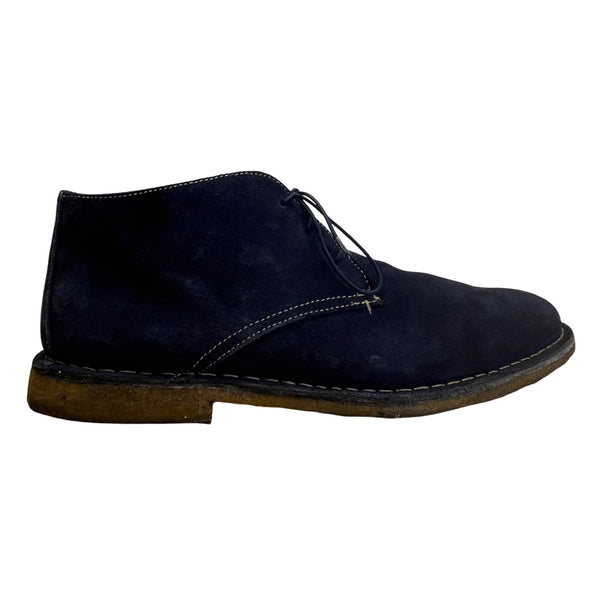 Johnston & Murphy Men’s Navy Blue Leather Bollinger Chukka Boots Size 13M