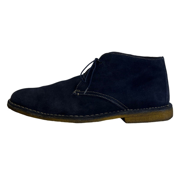 Johnston & Murphy Men’s Navy Blue Leather Bollinger Chukka Boots Size 13M
