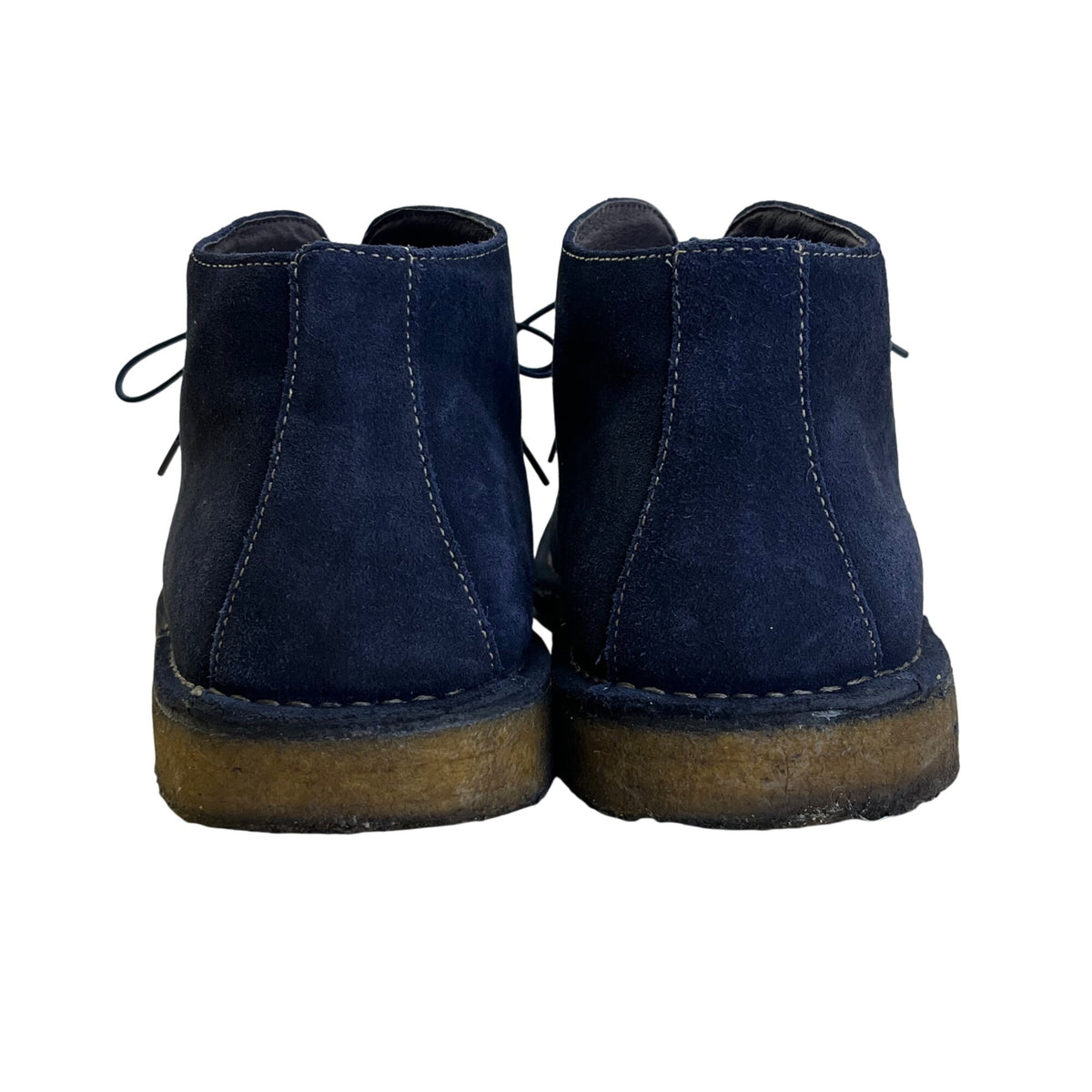 Johnston & Murphy Men’s Navy Blue Leather Bollinger Chukka Boots Size 13M