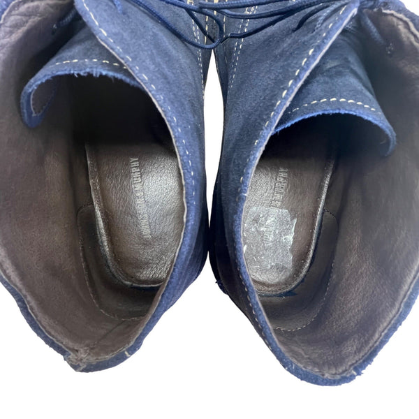 Johnston & Murphy Men’s Navy Blue Leather Bollinger Chukka Boots Size 13M