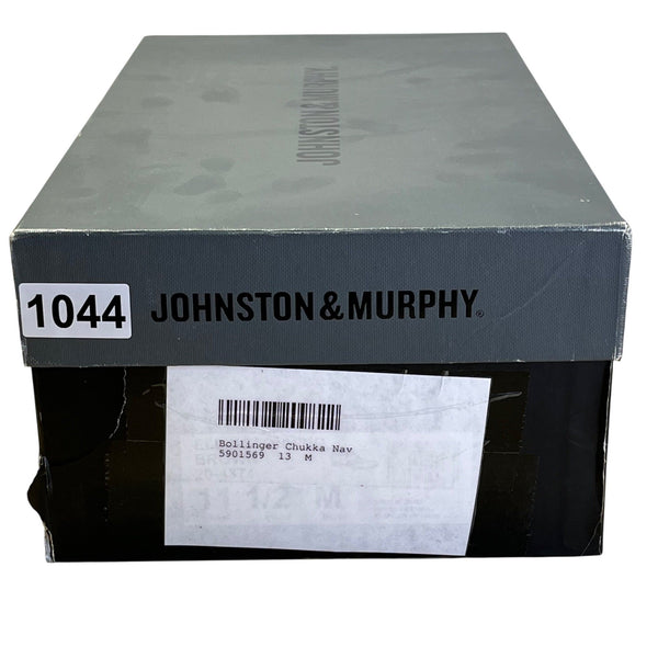 Johnston & Murphy Men’s Navy Blue Leather Bollinger Chukka Boots Size 13M