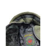 Hubertus Tiroler Loden Green\ Wool Flat Cap With Adjustable Strap
