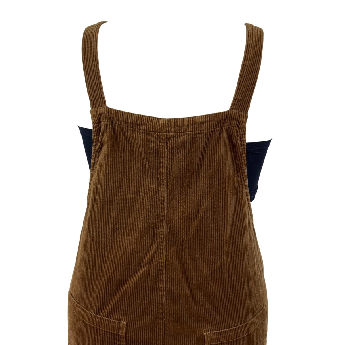 Lucy & Yak Corduroy Women Brown Tie-Strap Overalls Loose Fit Size 14R