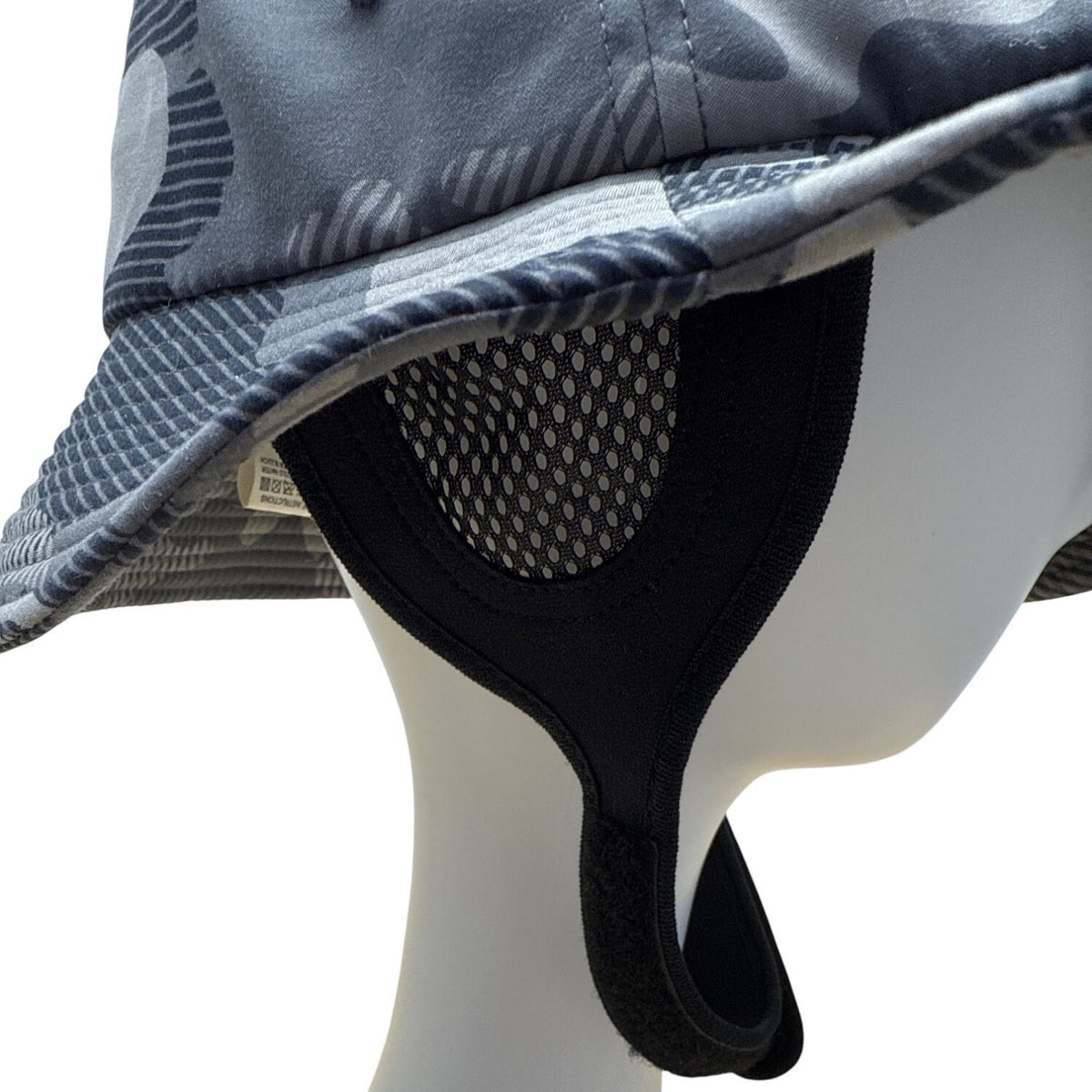 Billabong Mens Gray Camo Bucket Hat With Chin Strap