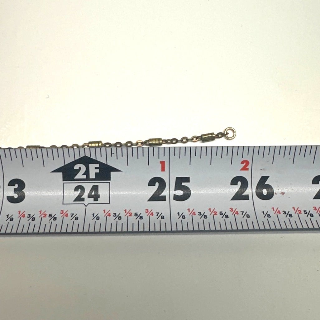 Vintage 80s 90s Gold Tone Long Chain Necklace with Sparkle Dangling Bars - 26in