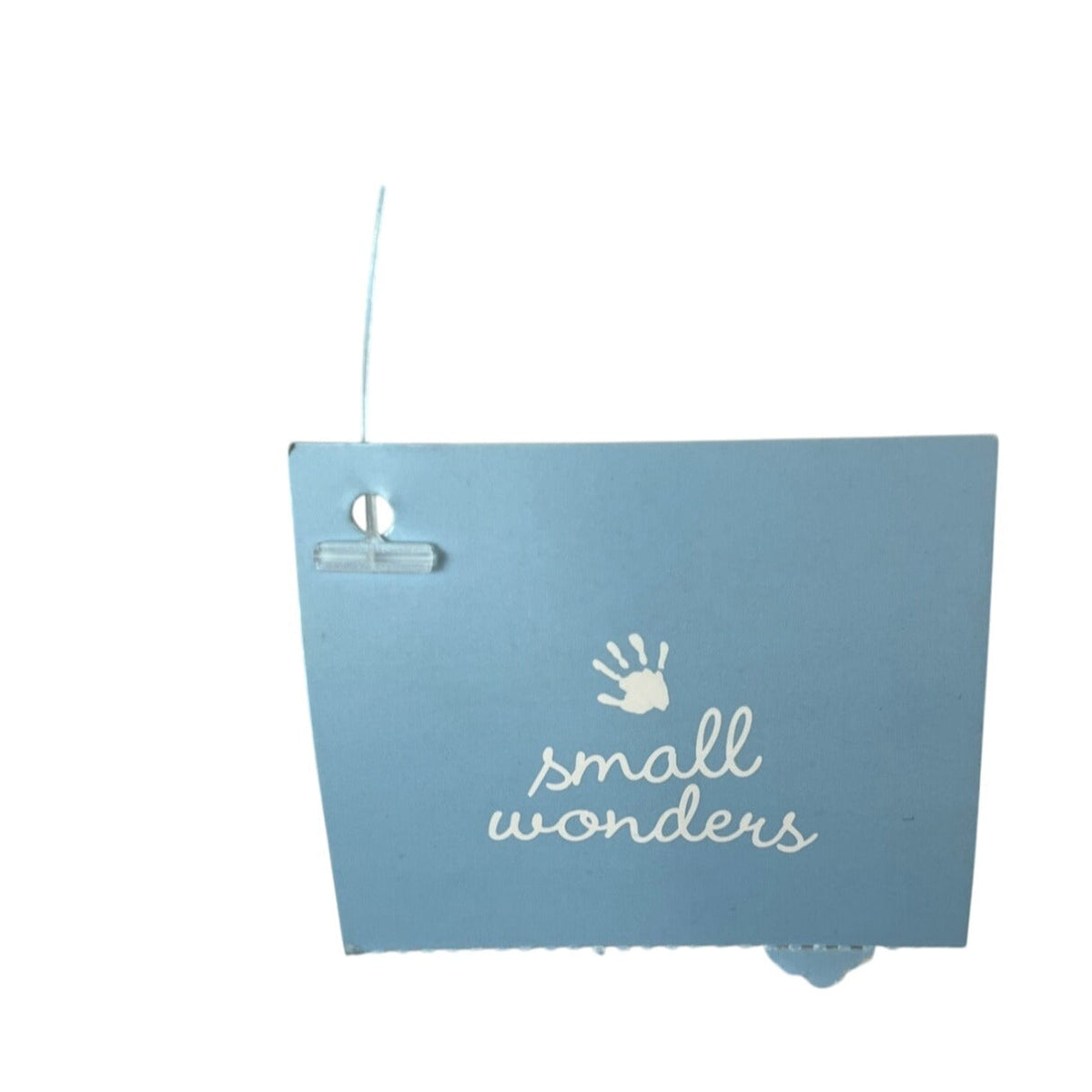 Small Wonders Newborn Blue Striped Bear Sleep Play Footed Pajamas 6/9M - New