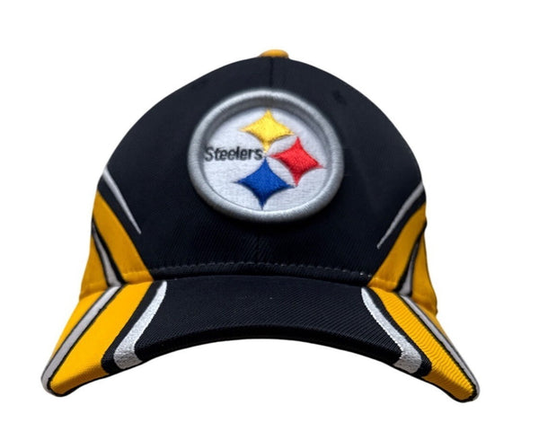 Pittsburgh Steelers NFL Reebok Adjustable Baseball Hat Black/Yellow