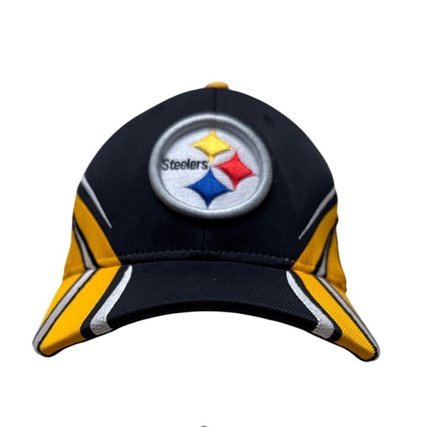 Pittsburgh Steelers NFL Reebok Adjustable Baseball Hat Black/Yellow