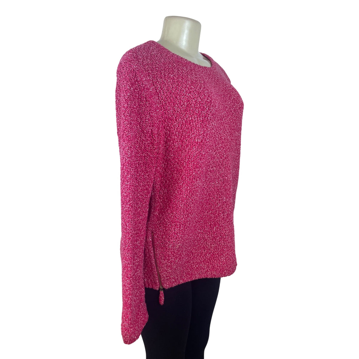 Talbots Women's Pink Knitted Sweater Soft & Cozy Size L Petite