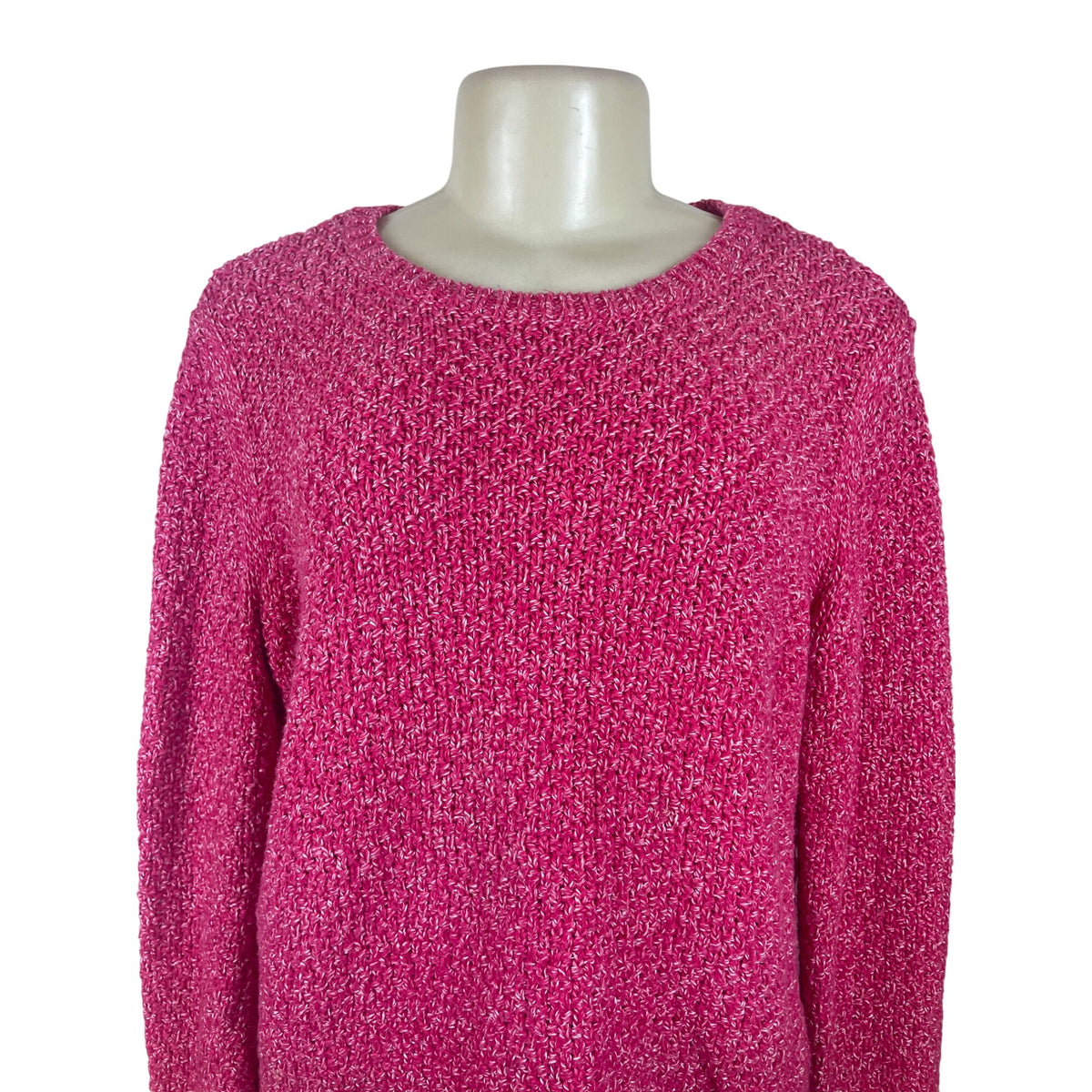 Talbots Women's Pink Knitted Sweater Soft & Cozy Size L Petite