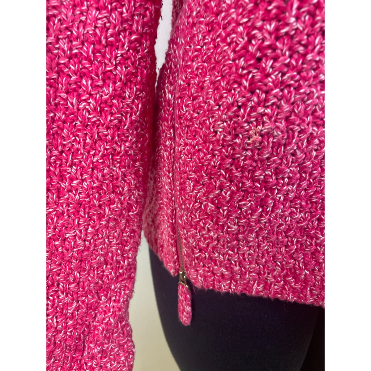 Talbots Women's Pink Knitted Sweater Soft & Cozy Size L Petite