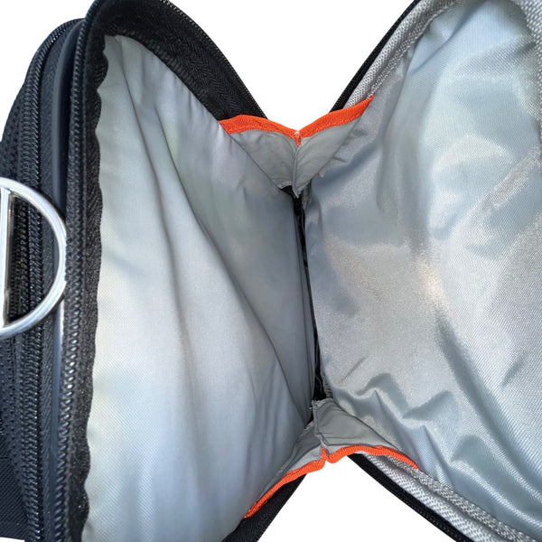 Metro XP Men’s Black Nylon Multi-Compartment Lock Secure Zip Travel Duffel Bag