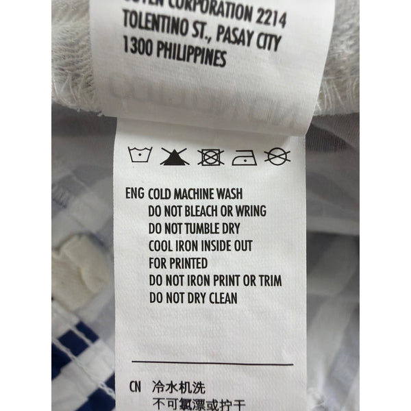 Cotton On Womens Blue & White Striped Cotton Blend High-Rise Casual Shorts Sz 10