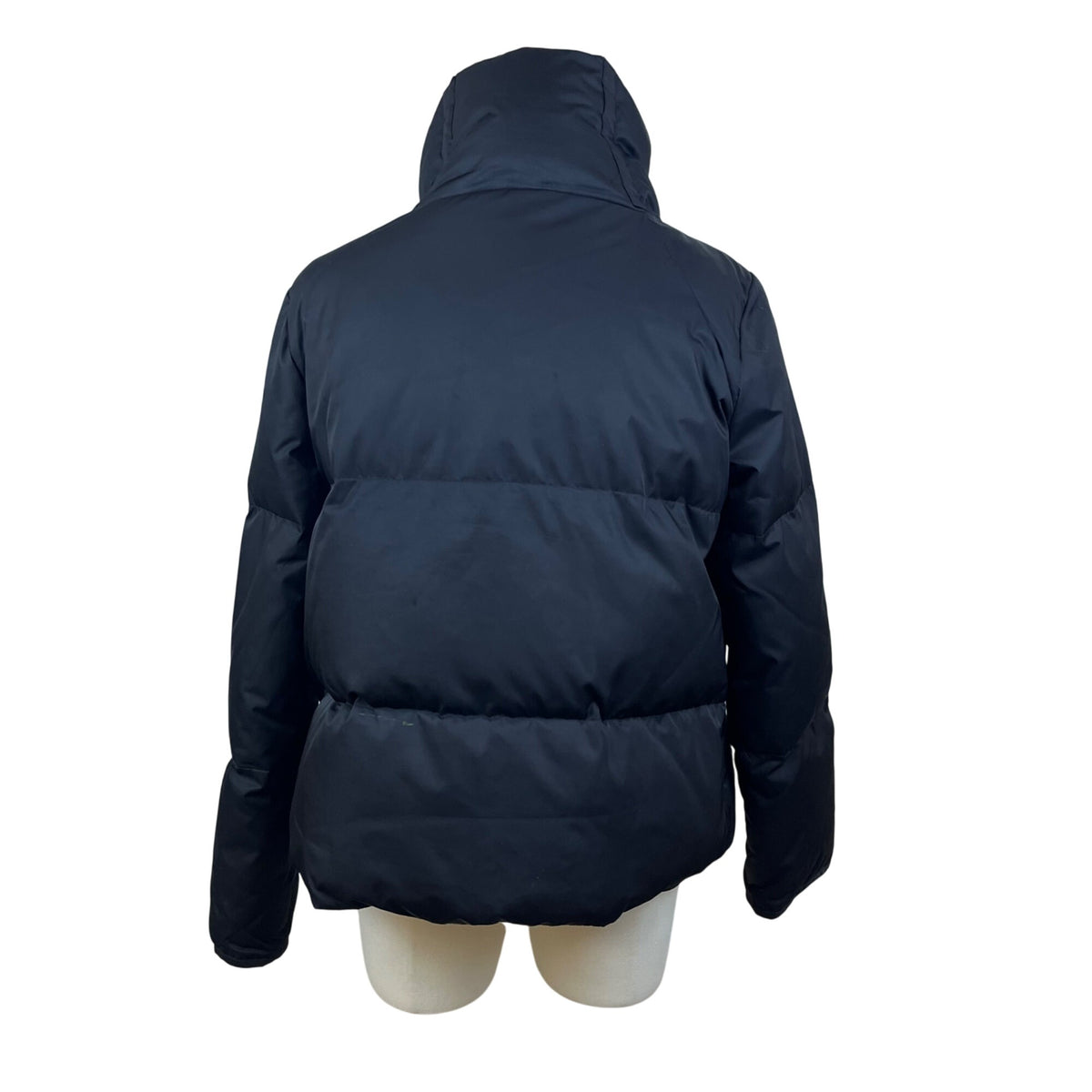 Kenneth Cole New York Womens Black Puffer Jacket With High Neck Size S