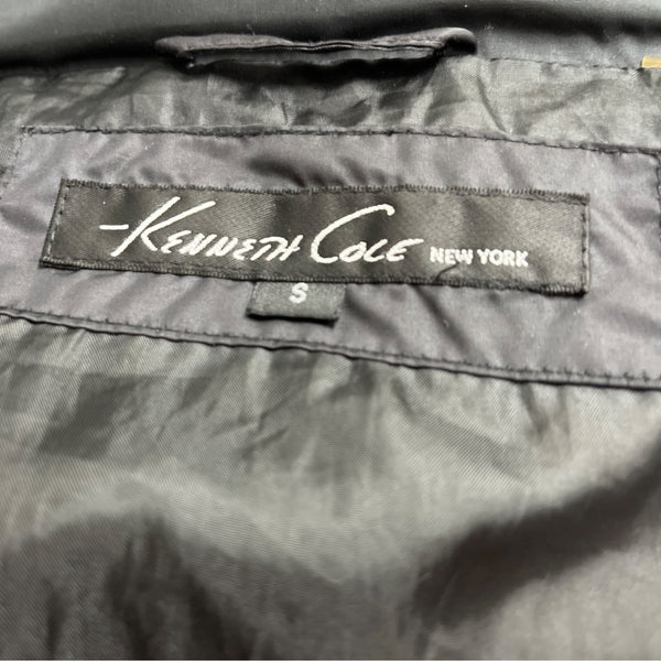 Kenneth Cole New York Womens Black Puffer Jacket With High Neck Size S
