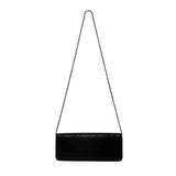 Unbranded Black Metallic Mesh Shoulder Bag Chain Strap Clutch Sz M