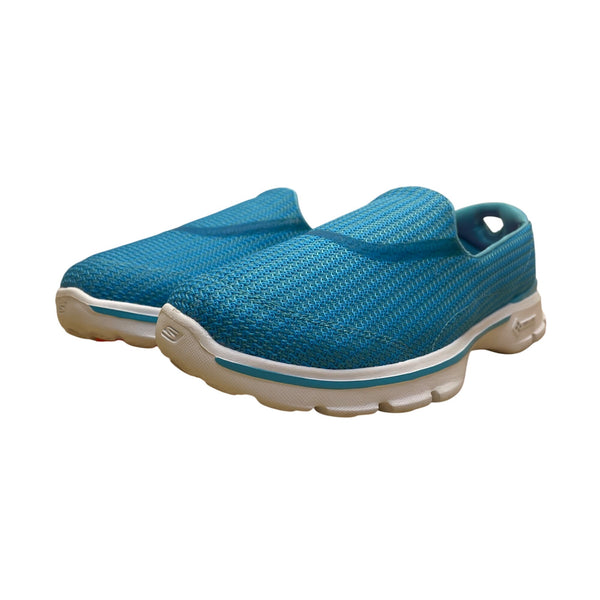 Skechers Women’s Turquoise Mesh Lightweight Memory Foam Slip-On Shoes Size 8.5
