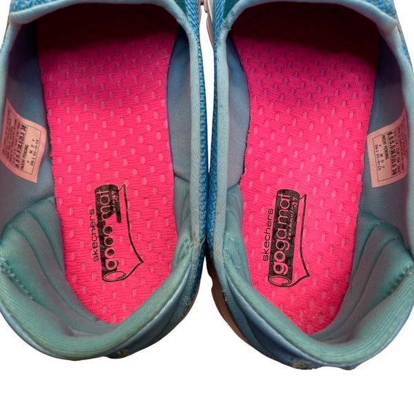 Skechers Women’s Turquoise Mesh Lightweight Memory Foam Slip-On Shoes Size 8.5