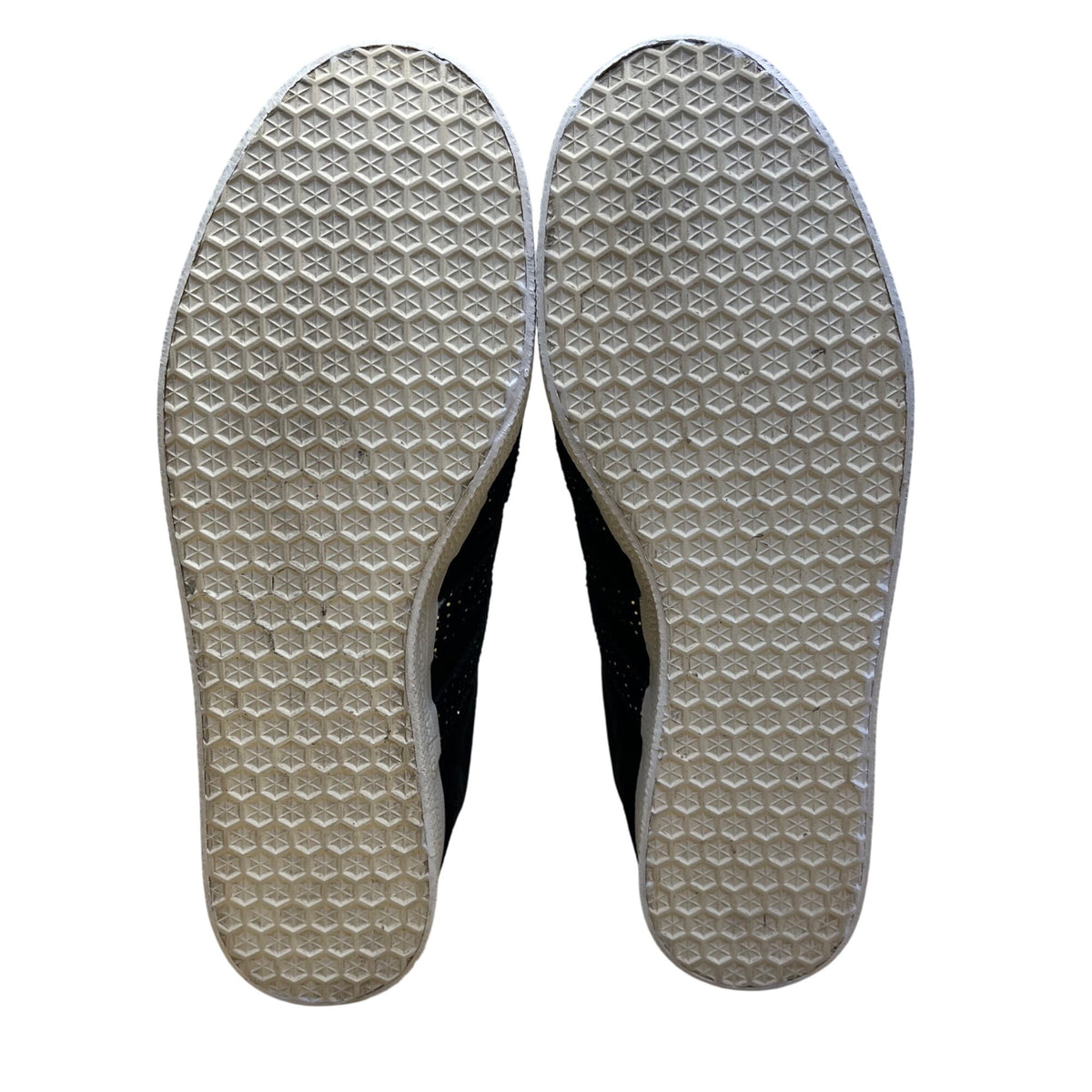 Adidas Mens Black Suede Gold Detail Lace-Up Athletic Gazelle Sneakers Size 8.5