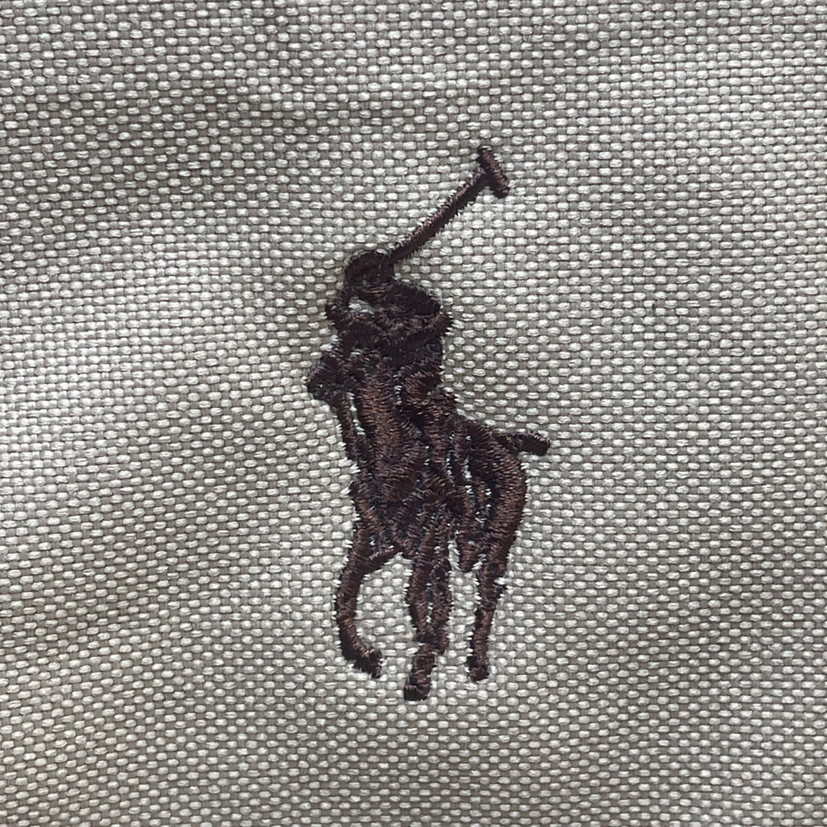 Ralph Lauren Mens Beige & Brown Canvas With Shoulder Strap Travel Duffle Bag