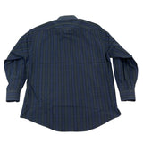 Nordstrom Mens Blue & Green Button-Up Striped Shirt Size 17 (34)