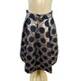 Ronni Nicole Evenings  Black & Gold Polka Dot Knee-Length Skirt Size 6 - New