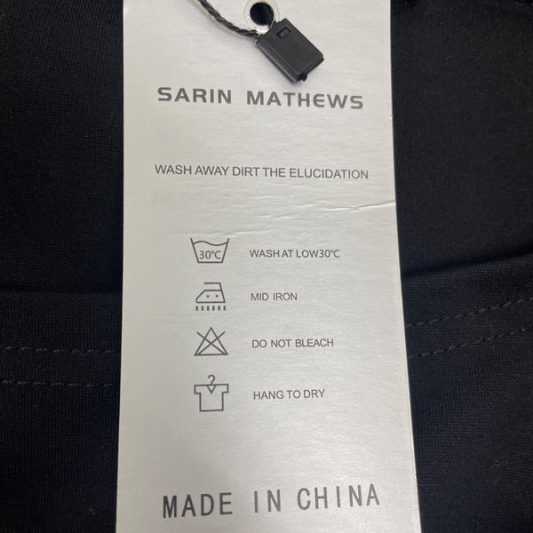 Sarin Mathews Womens Off-Shoulder Black Dress Elegant Fit Size L - New