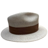 Indiana Jones Authentic Straw Fedora Hat With Brown Band Size Large