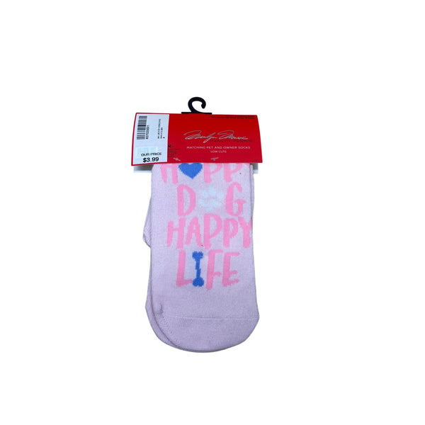 Marilyn Monroe Womens Pink Cotton Matching Pet & Owner Socks Low Cut Dog Paw Heart Prints