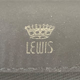Vintage Lewis Black Patent Leather Handbag Gold Accents & Double Handles Sz S
