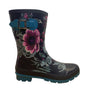 Joules Women’s Navy Blue Rubber Floral Printed Molly Waterproof Rain Boots Sz 9