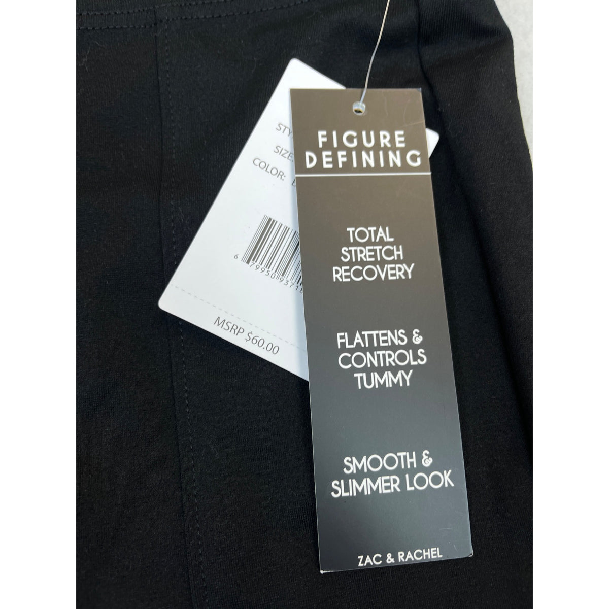 Zac & Rachel Women’s Black Figure-Defining Stretch Leggins Sz PM - New