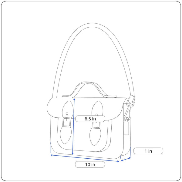 Vintage 60's Unbranded Women's White Leather Chain Strap Hinged Evening Clutch Sz S