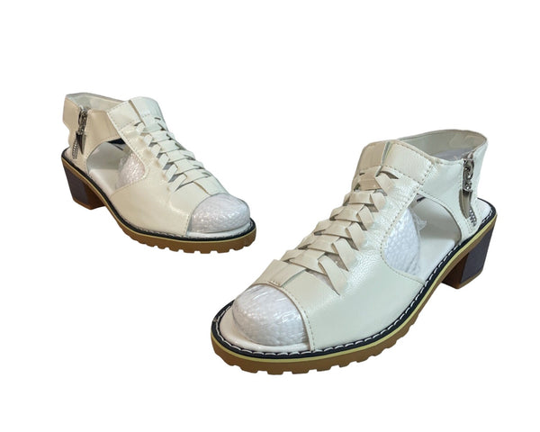 Shoes Vip Women's White Wedge Sandals Sz 40 (9.5 US)